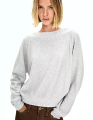 Open-back knit sweater