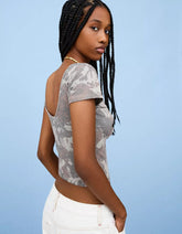 Short sleeve T-shirt with print