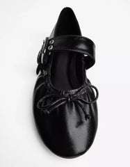 Buckled ballerinas