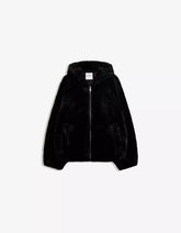 Faux fur hooded jacket