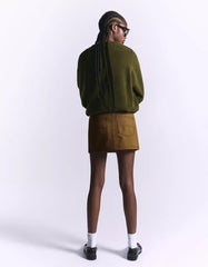 Mini skirt with belt