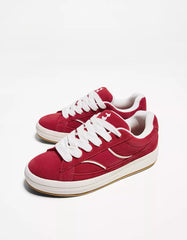 LEATHER skater sneakers
