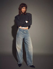 Skater-fit baggy jeans