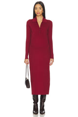 The Averie Polo Rib Sweater Dress