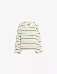 Long sleeve T-shirt with polo collar