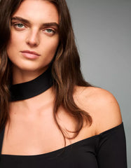 Long sleeve scarf T-shirt