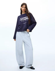 Printed boxy-fit long sleeve T-shirt