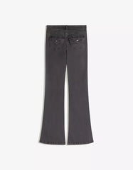 Lace-up flared pants