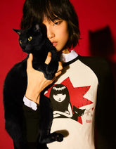 Emily the Strange print long sleeve T-shirt