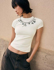 Short sleeve print T-shirt