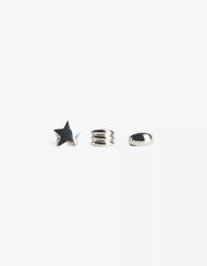 3-pack of star rings