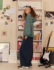 Plush barrel pants with stoppers