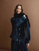 Faux fur stole