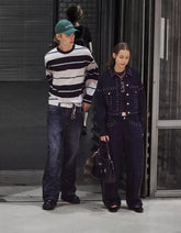 Baggy barrel jeans with studs