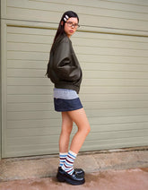 Leather effect jacket