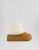 Sock platform ankle boots