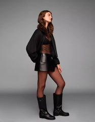 Long sleeve tulle bodysuit