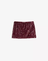 Sequined mini skirt