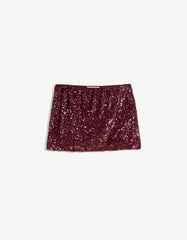 Sequined mini skirt