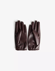 Leather effect gloves