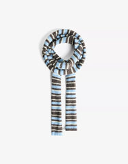 Extra-long striped scarf