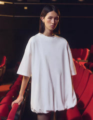 Oversize balloon T-shirt dress