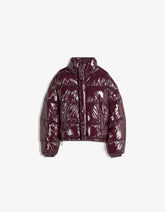 Vinyl-effect puffer jacket