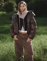 Water-repellent & thermal insulation puffer jacket