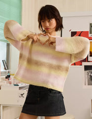 Multicolor knit sweater