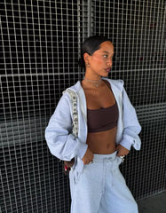 Plush barrel pants with stoppers