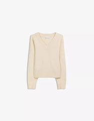 V-neck cropped sweater