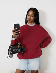 Oversize sweatshirt with pockets