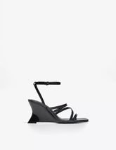 High-heel wedge sandals
