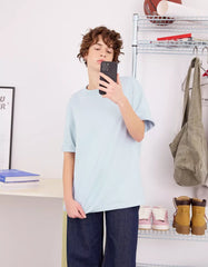 Oversize short sleeve heavy cotton T-shirt