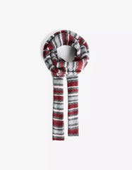 Extra-long striped scarf