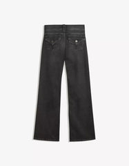 Bootcut jeans with flaps