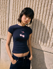 Short sleeve print T-shirt