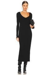 V-neck Sweater Dress