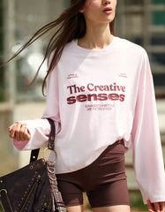 Printed boxy-fit long sleeve T-shirt
