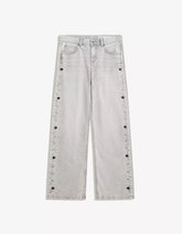 Studded star baggy jeans