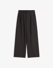 Voluminous double-fabric pants