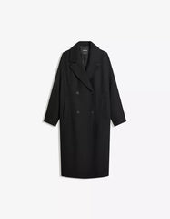 Long drop-shoulder coat