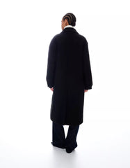 Long drop-shoulder coat