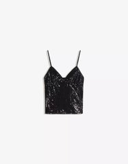 Sequined tank top