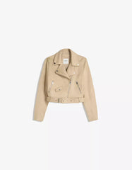 Leather effect biker jacket