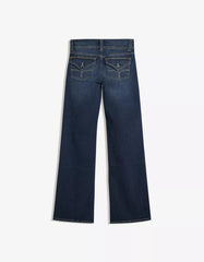 Bootcut jeans with flaps