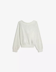 Open-back knit sweater