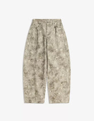 Barrel print trousers