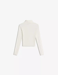 Ribbed high neck sweater