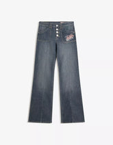 Von Dutch embroidered bootcut jeans